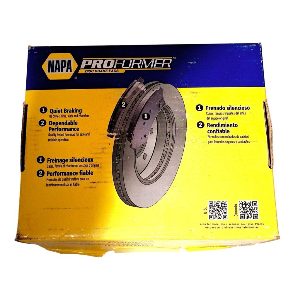 Napa Proformer Disc Brake Pads PF-7584-M Quiet Braking Dependable Performance Ma